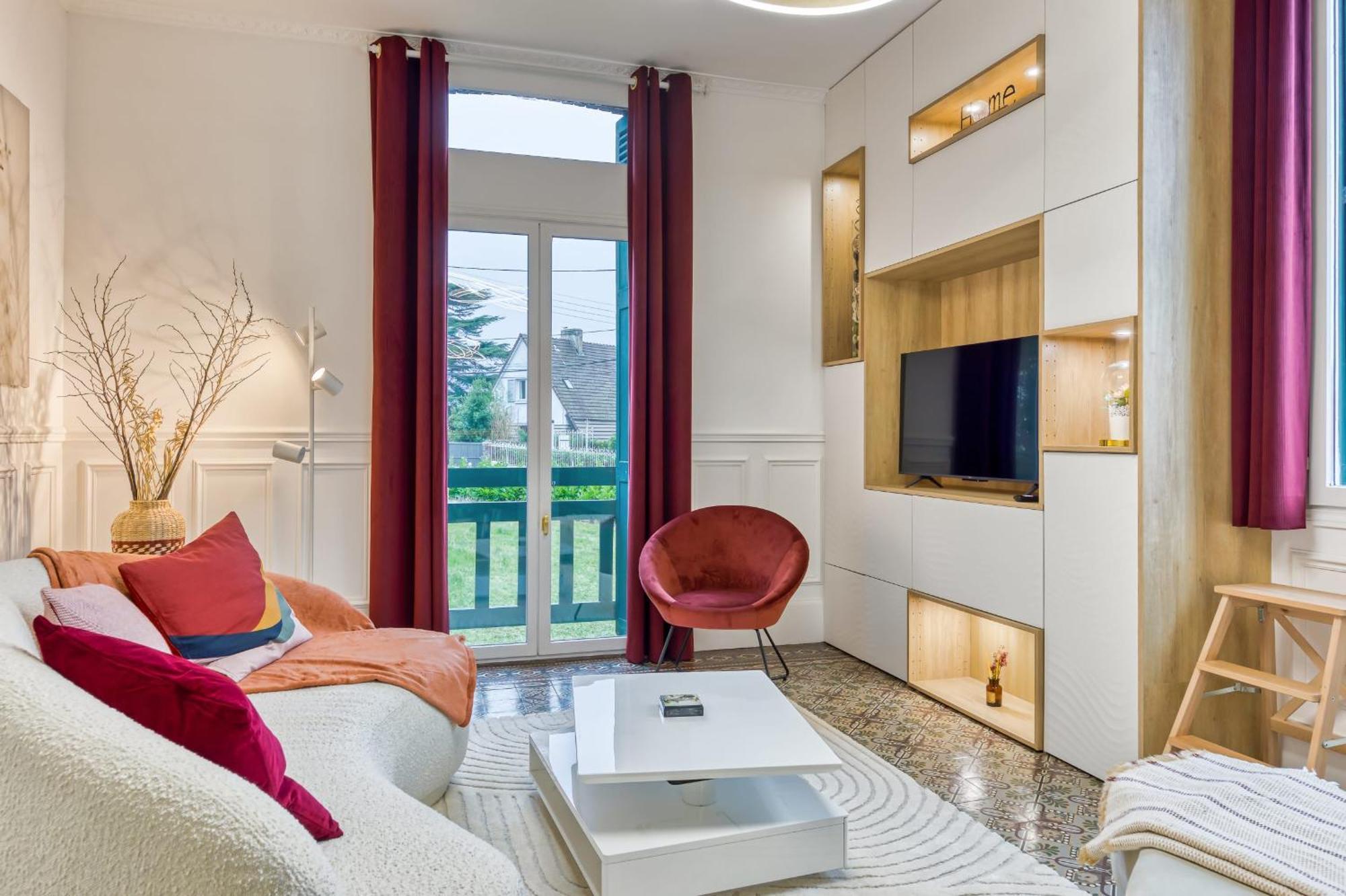 Apartamento Rose Ecrin De Charme Avec Parking Terrasse Privee Et Jardin Partage Grand-Couronne Exterior foto